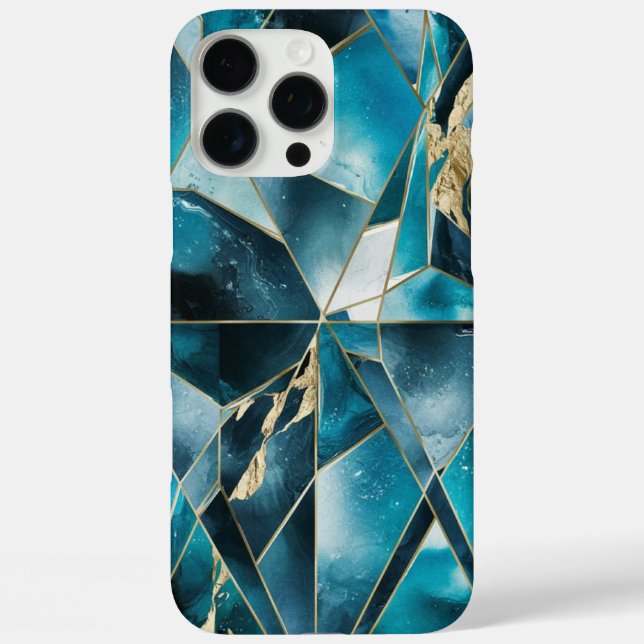 Coques Case-Mate iPhone Elegant Copper | Boîtier en or sarcelle opulente f (Verso)