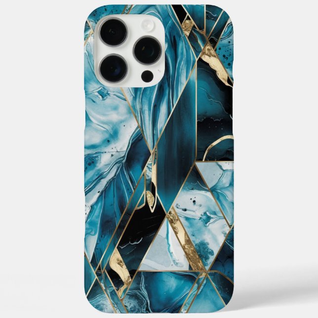Coques Case-Mate iPhone Elegant Copper | Boîtier en or sarcelle opulente f (Verso)