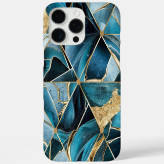Coque iPhone 16 Pro Max Elegant Copper | Boîtier en or sarcelle opulente f