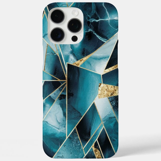 Coques Case-Mate iPhone Elegant Copper | Boîtier en or sarcelle opulente f (Verso)