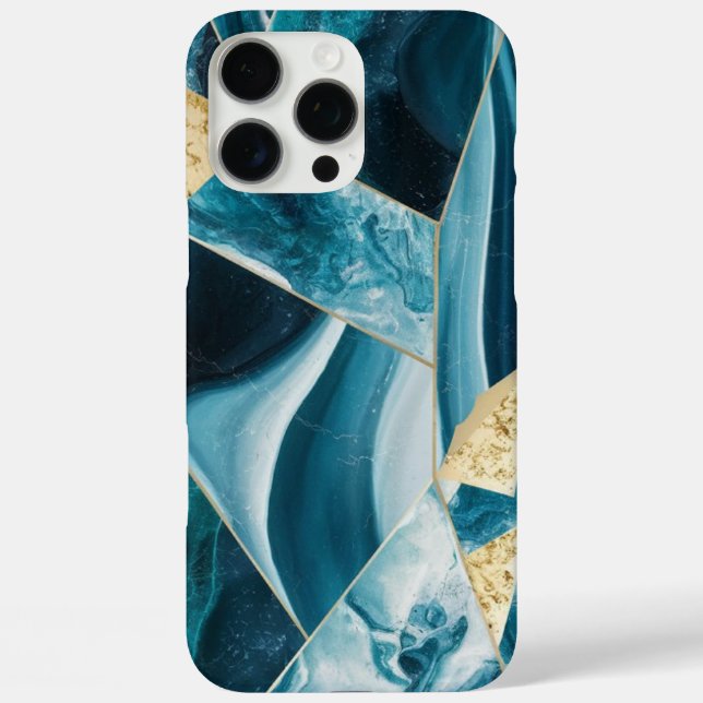 Coques Case-Mate iPhone Elegant Copper | Boîtier en or sarcelle opulente f (Verso)