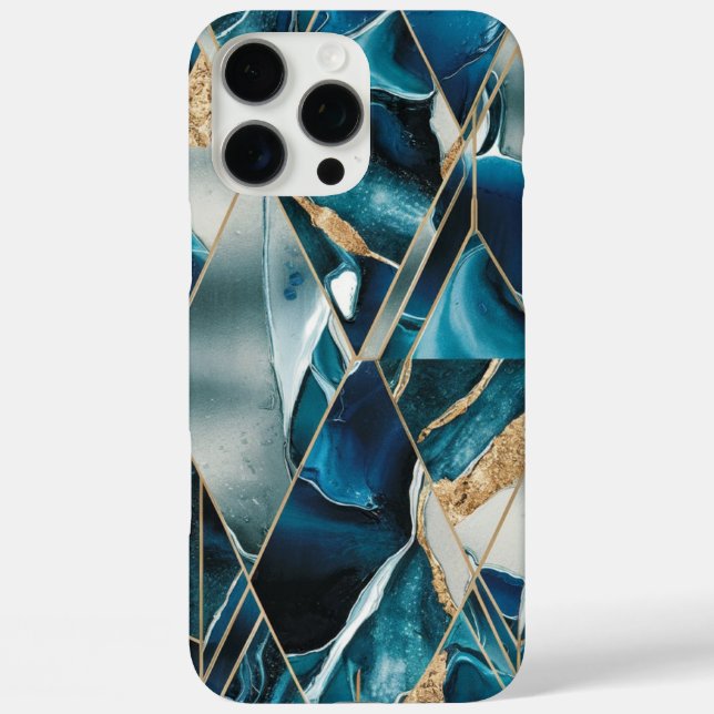 Coques Case-Mate iPhone Elegant Copper | Boîtier en or sarcelle opulente f (Verso)
