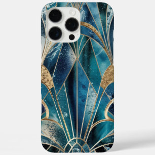 Coque iPhone 16 Pro Max Elegant Copper Boîtier en or sarcelle opulente f