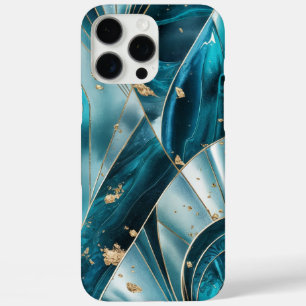 Coque iPhone 16 Pro Max Elegant Copper   Féminin Or Sarcelle Opulent