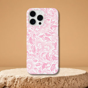 Élégant coques iphone de couverture végétale rose