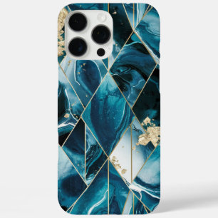 Coque iPhone 16 Pro Max Élégant cuivre   Feminine Opulent Turquoise Gold C