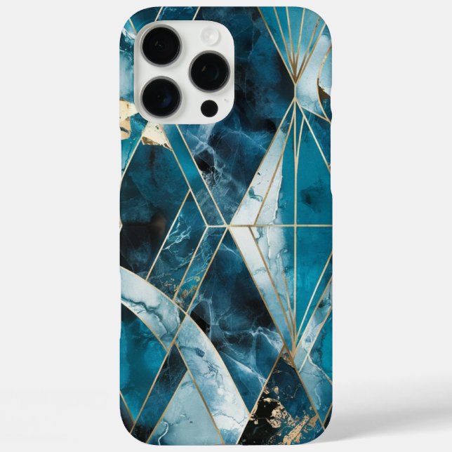 Coques Case-Mate iPhone Élégant cuivre | Feminine Opulent Turquoise Gold C (Verso)