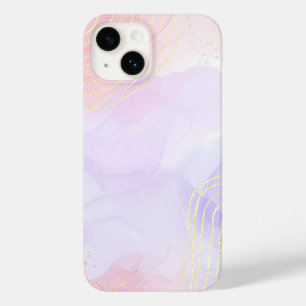 Coque Case-Mate iPhone Élégant cuivre Marbre or Rose fille