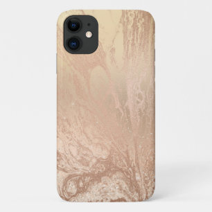 Case-Mate iPhone Case Élégant cuivre moderne rose gold marble look