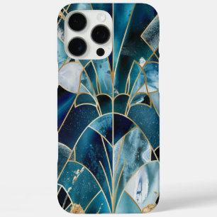 Coque iPhone 16 Pro Max Élégant cuivre   Or sarcelle opulent féminin