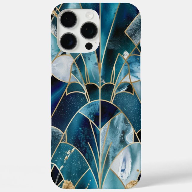 Coques Case-Mate iPhone Élégant cuivre | Or sarcelle opulent féminin (Verso)