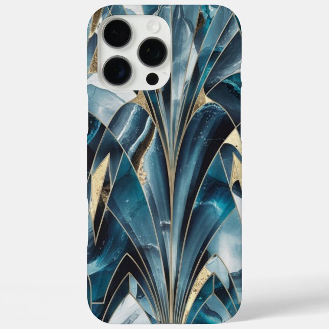 Coques Case-Mate iPhone Élégant cuivre | Or teal opulent féminin (Verso)