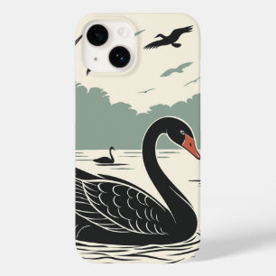 Coque Case-Mate iPhone Élégant cygne noir