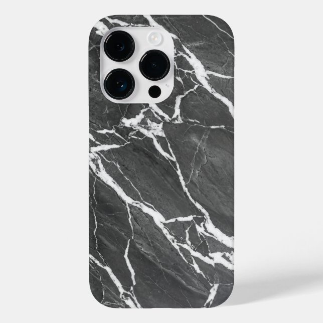 Coques Case-Mate iPhone Elegant Dark Grey Marble Texture iPhone Case (Verso)