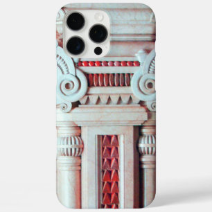COQUES iPhone 16 PRO MAX ÉLÉGANT DÉCOR ARTISTIQUE ROUGE BLANC IMAGINAIRE