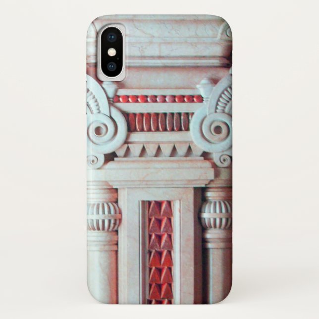 COQUES Case-Mate iPhone ÉLÉGANT DÉCOR ARTISTIQUE ROUGE BLANC IMAGINAIRE (Dos)