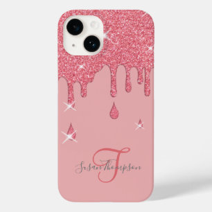 Coque Case-Mate iPhone Élégant effet rose personnalisé éclaboussures