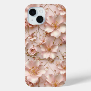 Coque Case-Mate iPhone Élégant et élégant modèle floral rose doux