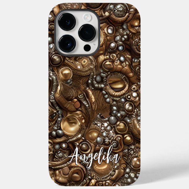 Coques Case-Mate iPhone Élégant et sophistiqué : Faux cuir moderne (Verso)