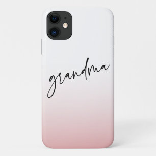 Case-Mate iPhone Case Élégant et subtil Pink Grandma Script Cadeau