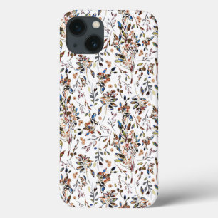 Case-Mate iPhone Case Elégant Feuille Berries Aquarelle blanche Floral