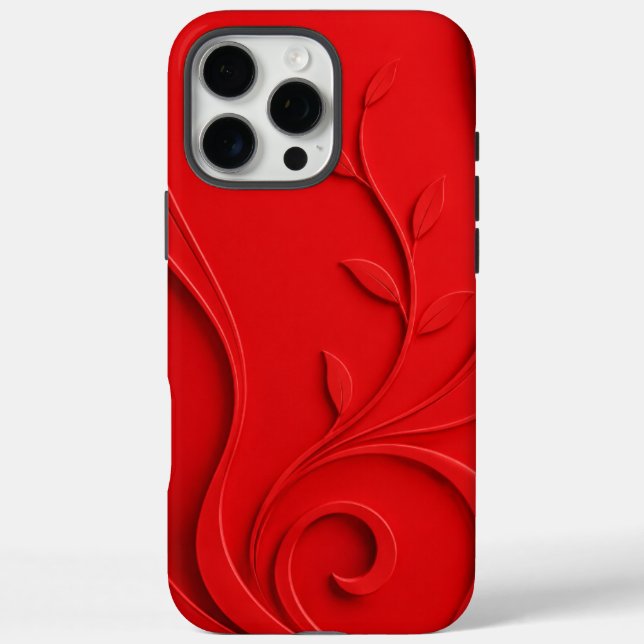 Coques Case-Mate iPhone Élégant Floral Abstrait De Luxe (Verso)