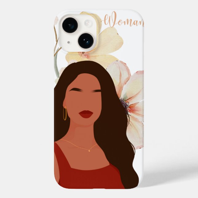 Coques Case-Mate iPhone Elegant Floral "Woman" Phone Case – Feminine Botan (Verso)