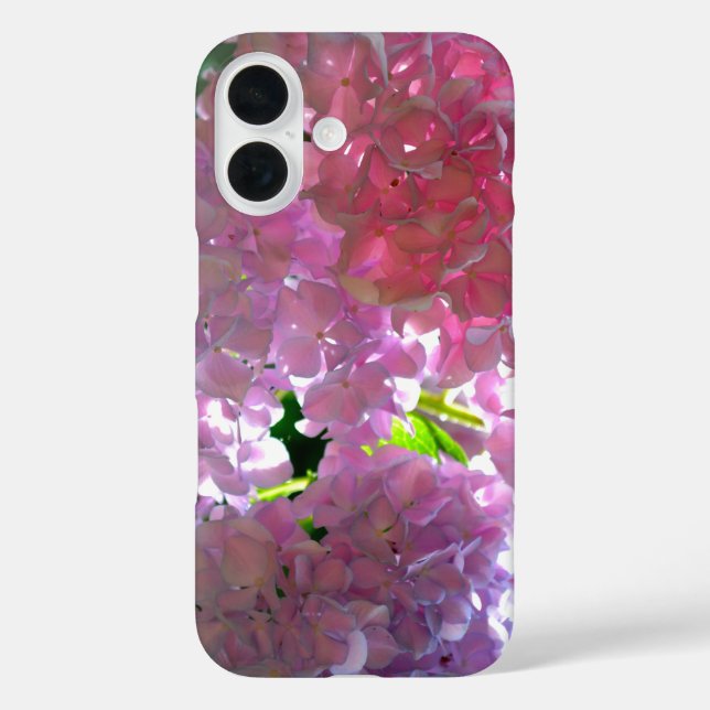Coques Case-Mate iPhone Elégant flores rose douce hydrangée rose rose (Verso)