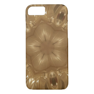 Coque Case-Mate Pour iPhone Elégant Gold Brown Kaleidoscope Star Design