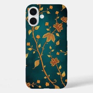 Coque Pour iPhone 16 Plus Elegant Golden Vines iPhone Case