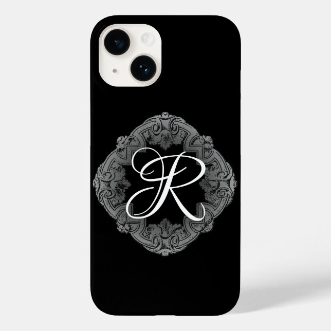 Coques Case-Mate iPhone Élégant Goth Initial (Verso)