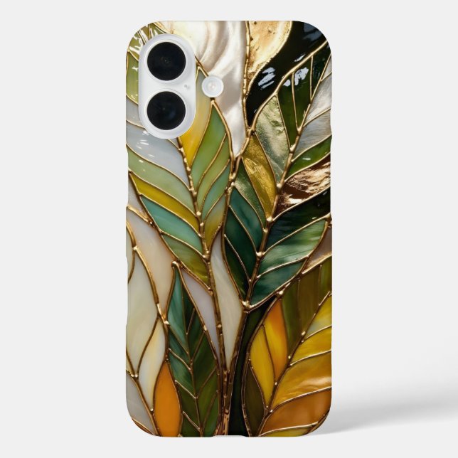 Coques Case-Mate iPhone Elegant Green Leaf iPhone Case Minimal Botanical (Verso)