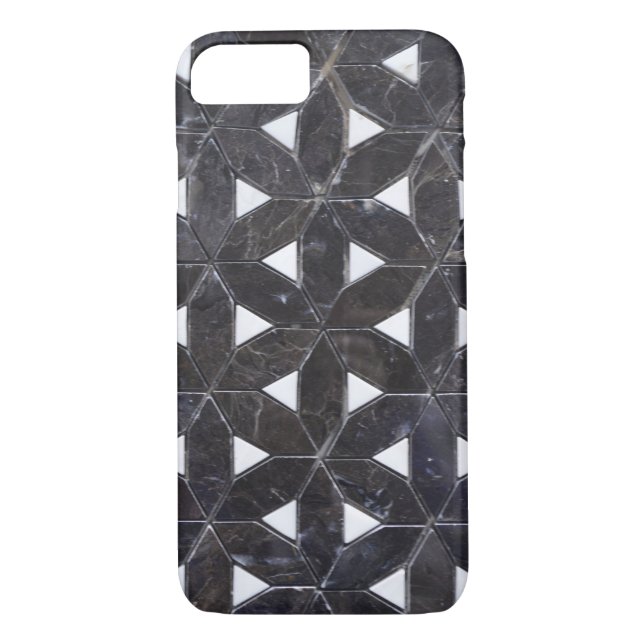 Coques Case-Mate iPhone élégant Gris Mosaïque fleur de vie Carrelage motif (Dos)
