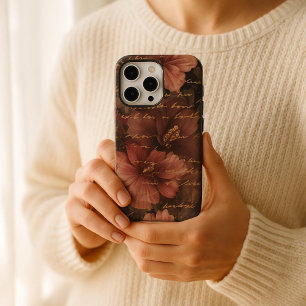Coque iPhone 16 Pro Max Élégant Hibiscus victorien Romance
