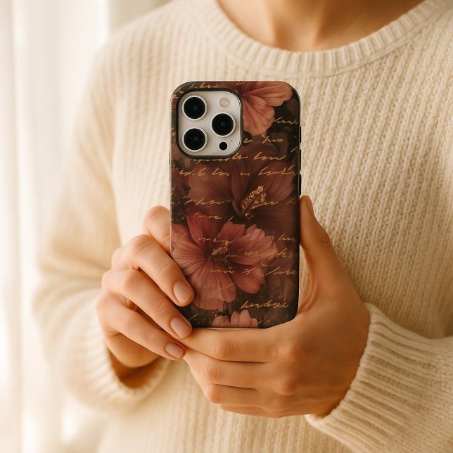 Coques Case-Mate iPhone Élégant Hibiscus victorien Romance (Créateur téléchargé)