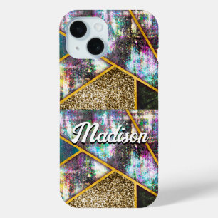 Coque Case-Mate iPhone Élégant iridescente girométrique