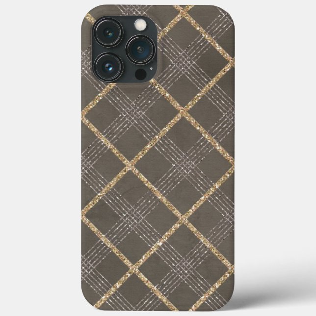 Coques Case-Mate iPhone Élégant Jacquard élégant Tartan Plaid Motif (Verso)