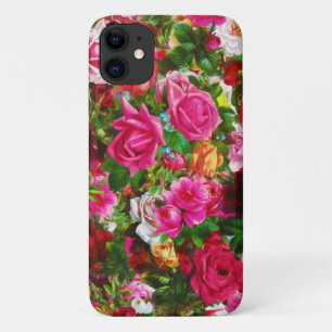 Case-Mate iPhone Case Élégant jardin fleuri Vintage Rose