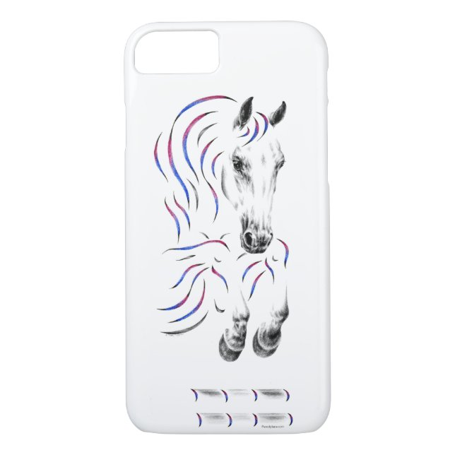 Coques Case-Mate iPhone Élégant Jumper Horse (Dos)