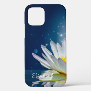 Case-Mate iPhone Case Élégant Lotus Blanc Bleu
