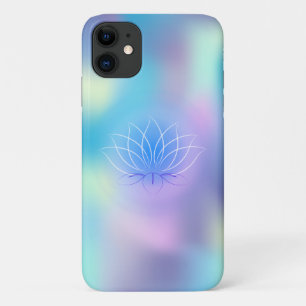 Case-Mate iPhone Case Élégant Lotus Bleu Holographique