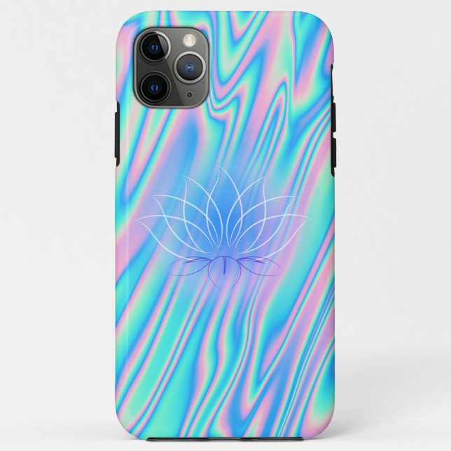 Coques Case-Mate iPhone Élégant Lotus Holographique tendance (Dos)