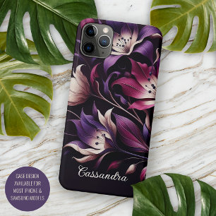 Case-Mate iPhone Case Élégant Lys Classique Art Beaux Peinture Botanique