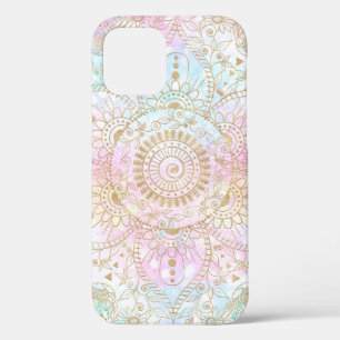 Case-Mate iPhone Case Elégant Mandala Or & Holographic Parties scintill