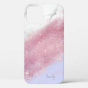 Case-Mate iPhone Case Élégant marbre de parties scintillant rose en or