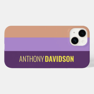 Coque Case-Mate iPhone Elegant minimaliste Indigo Colorblock Ajouter Votr