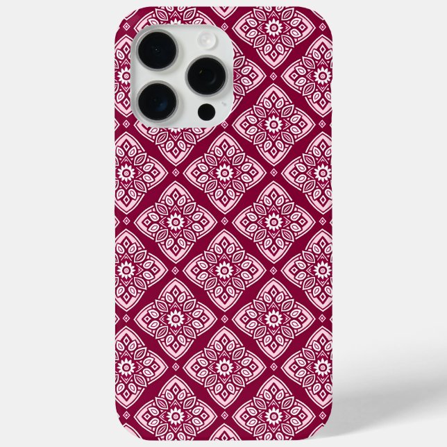 Coques Case-Mate iPhone Élégant modèle floral géométrique Boho (Verso)