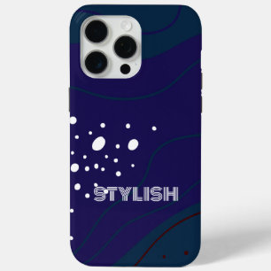 Coque Case-Mate iPhone Elégant & moderne bleu & blanc