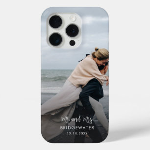 Coque Case-Mate iPhone Elégant moderne M. et Mme Monogram Mariage Photo
