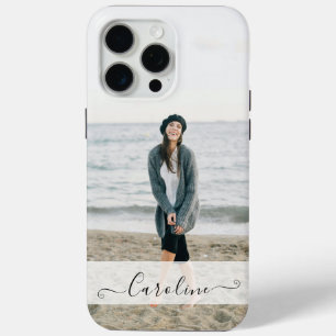 Coque Case-Mate iPhone Élégant Moderne Personnalisé Photo et Nom